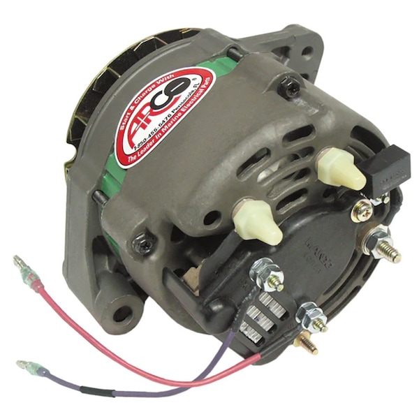 Arco Marine Premium Replacement Alternator w/Multi-Groove Serpentine Pulley, 12V & 65A 60060 - main